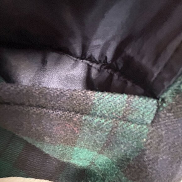 Pendleton Mens Virgin Wool Plaid Vest Green Black Button Front V-Neck Casual - Picture 5 of 8